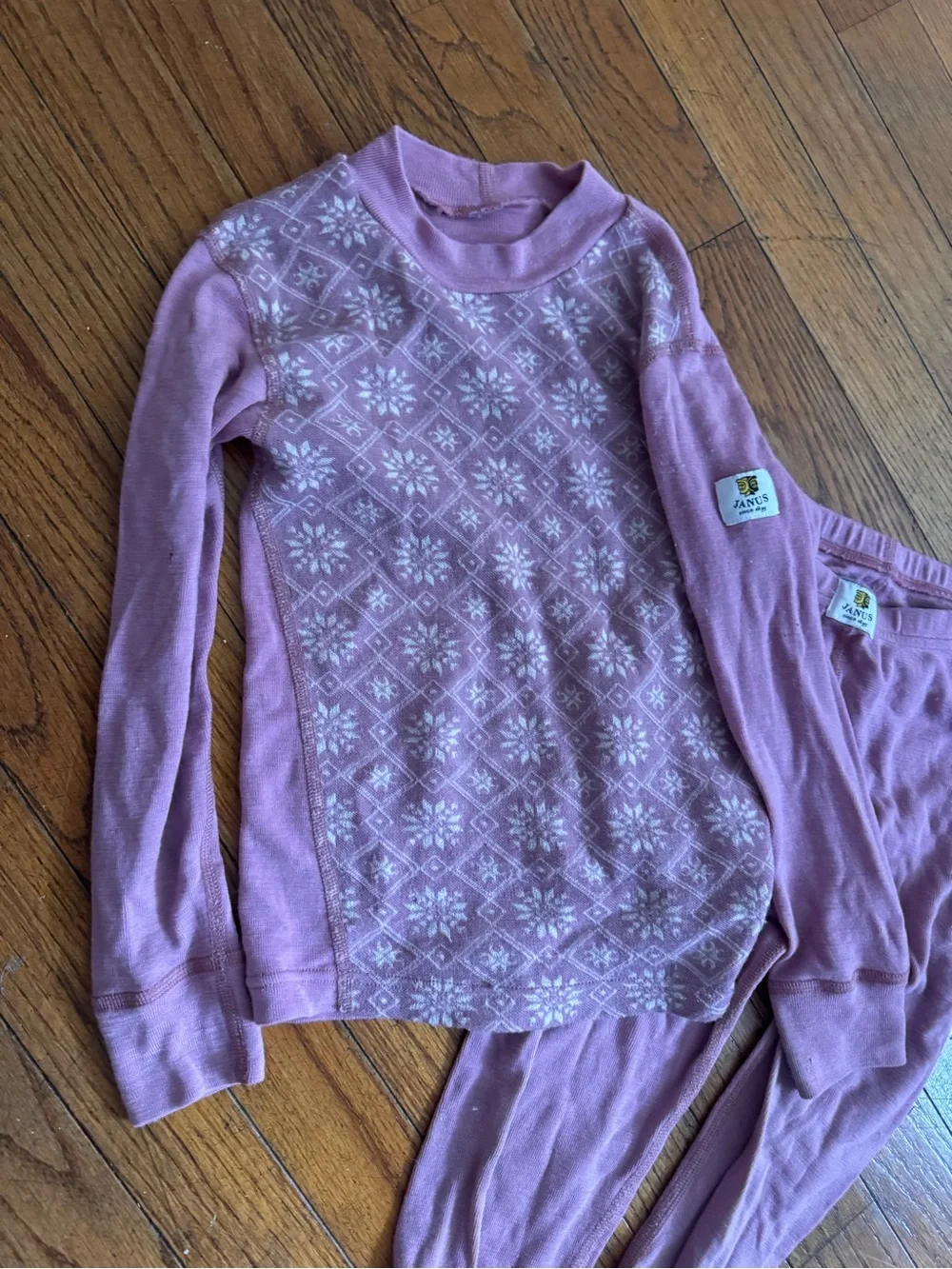 Janus Norway merino wool girls Matching Set
